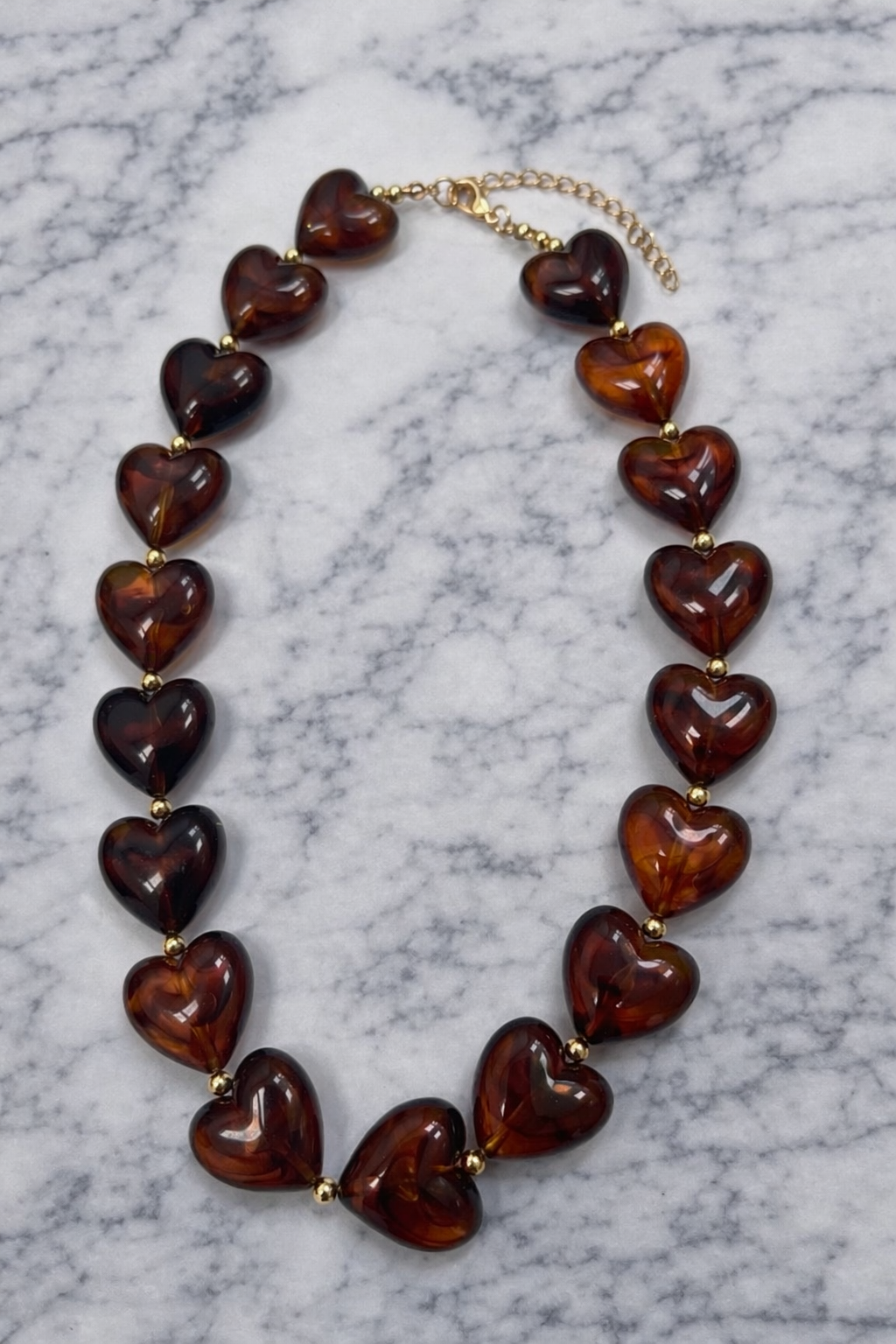 Acrylic heart Necklace