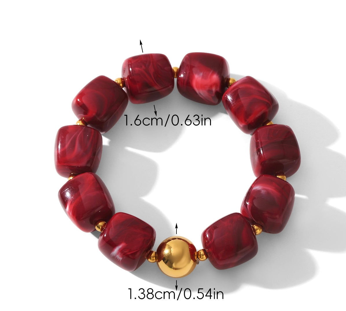 Acrylic Beaded Chunky Bracelet