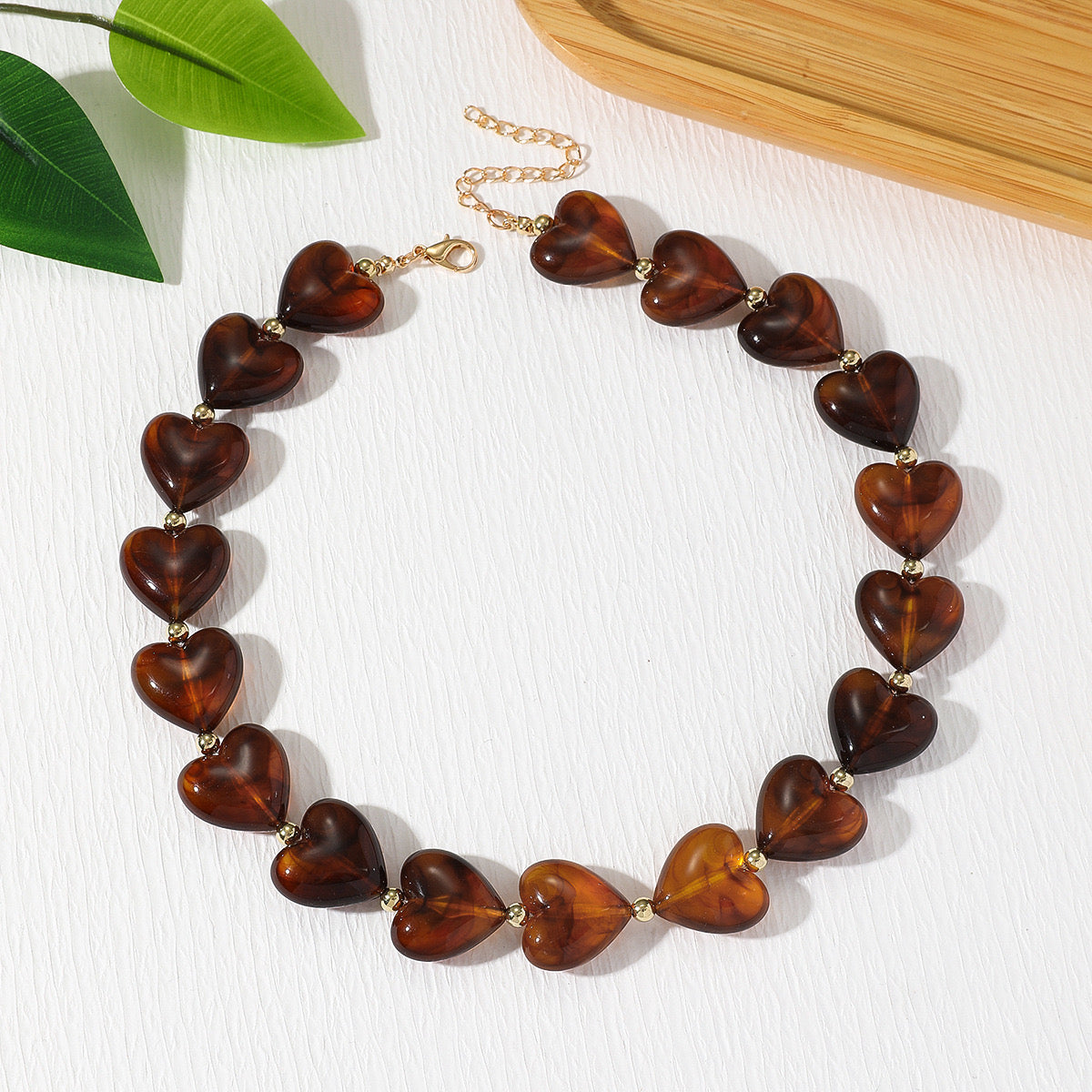 Acrylic heart Necklace
