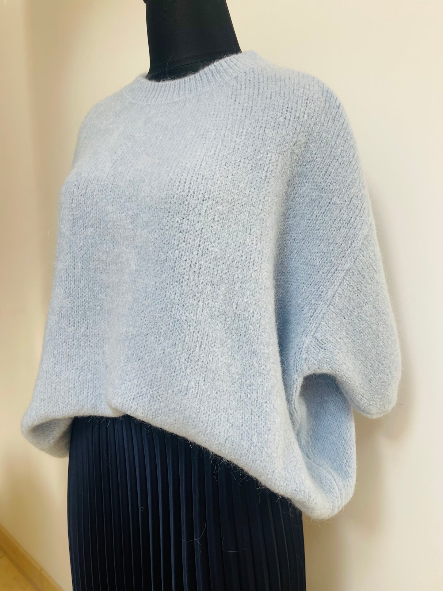 Alpaca Floaty Jumper , powder blue