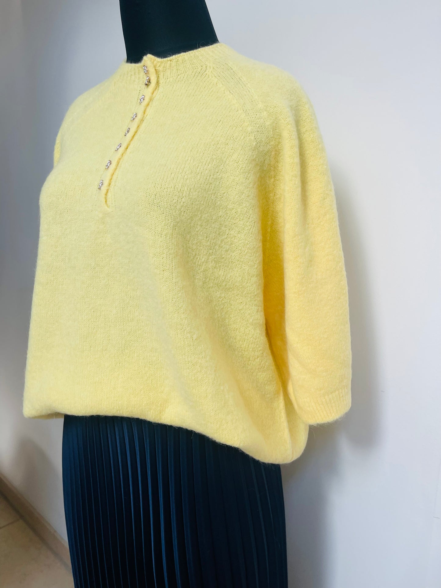 Alpaca Diamonte Jumper ,yellow