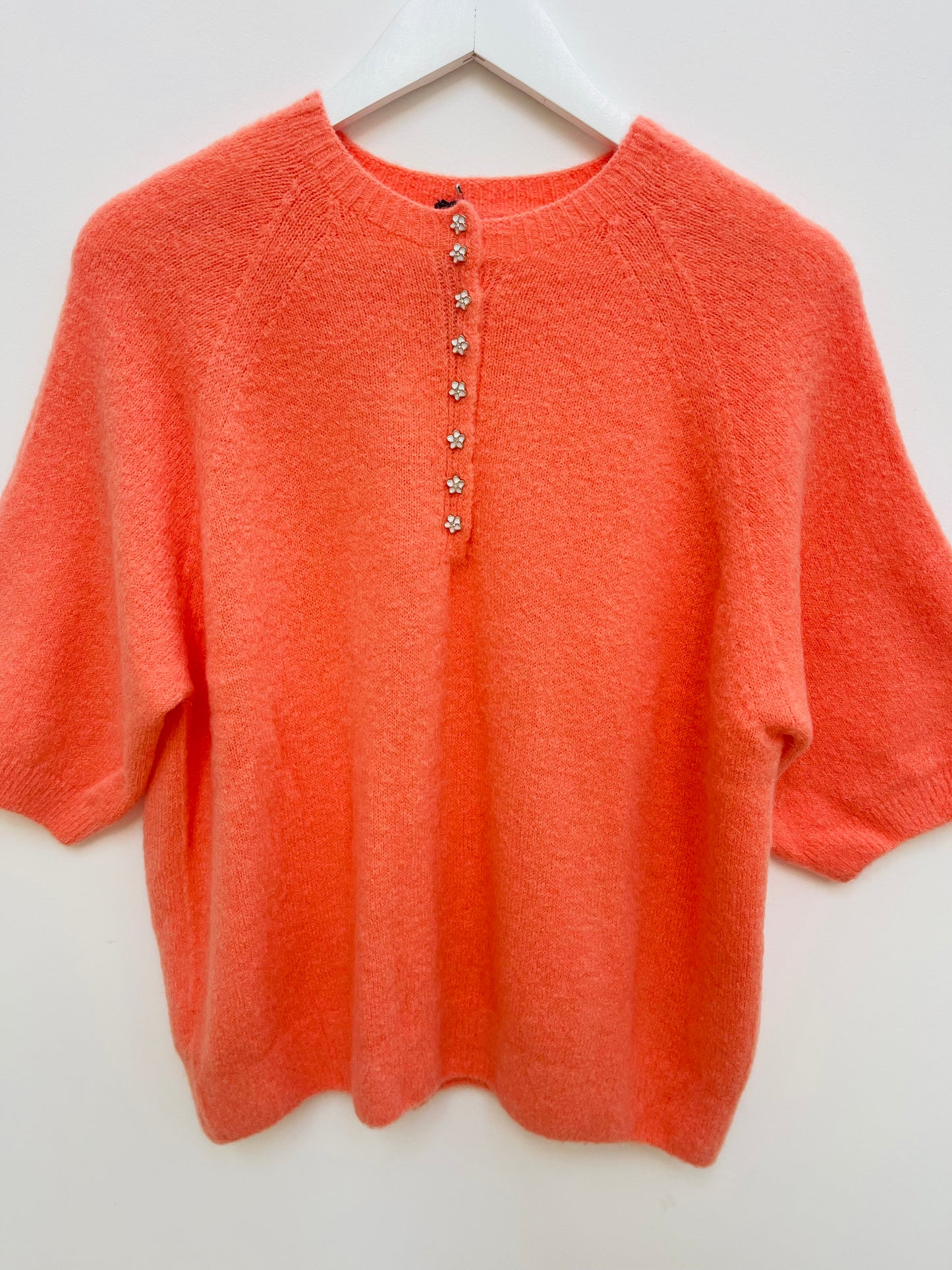 Alpaca Diamonte Jumper , papaya