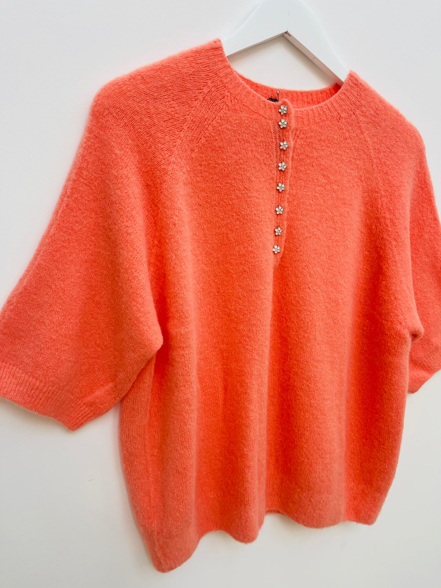 Alpaca Diamonte Jumper , papaya