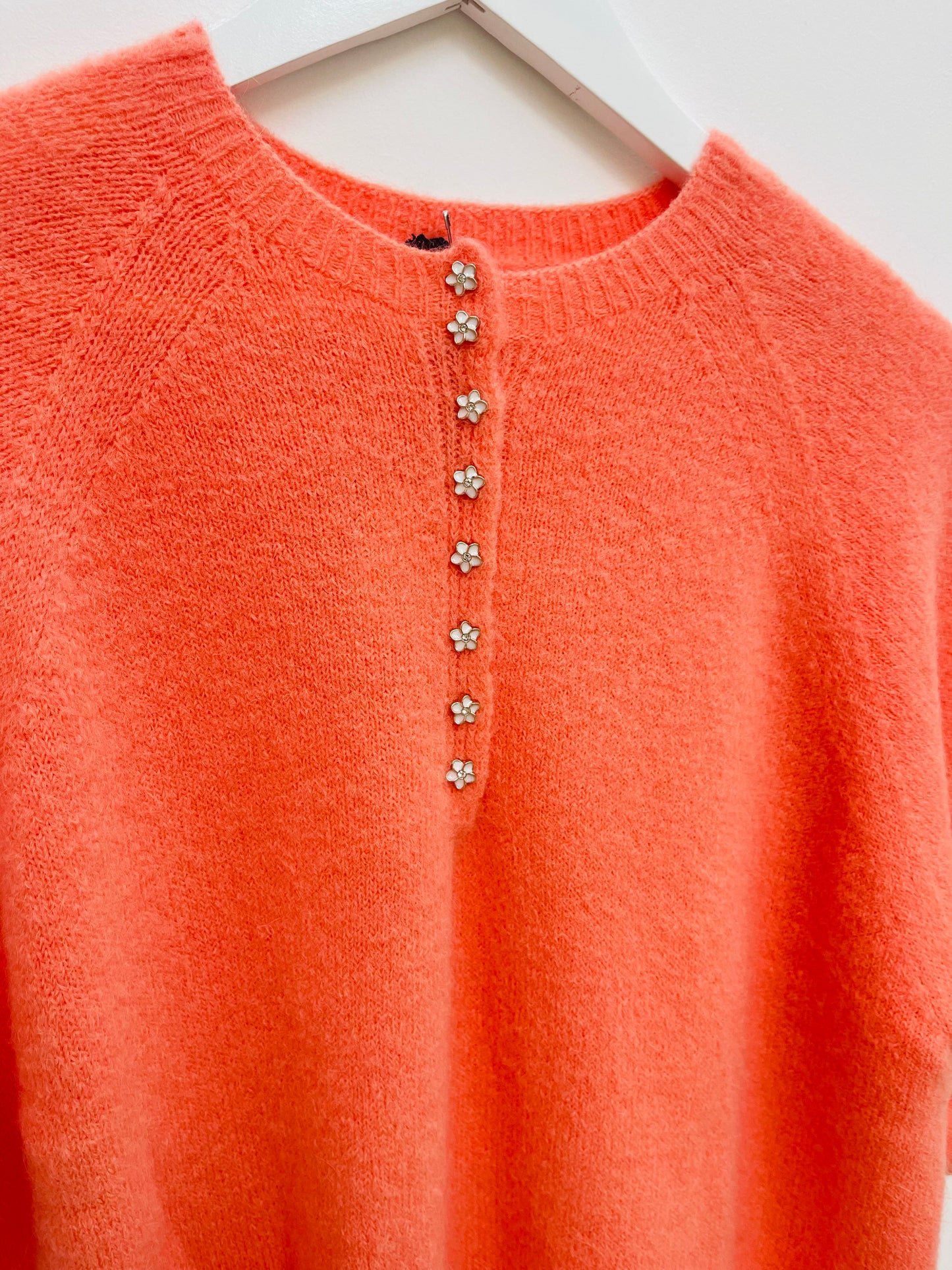 Alpaca Diamonte Jumper , papaya