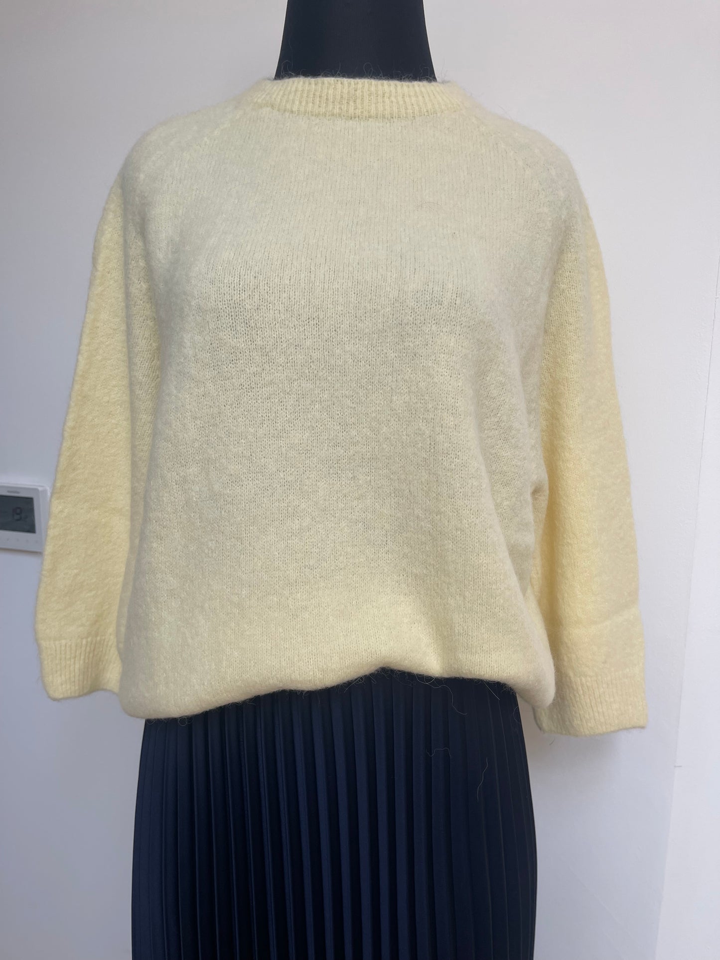 Alpaca Jumper 3/4 Sleeve , butter