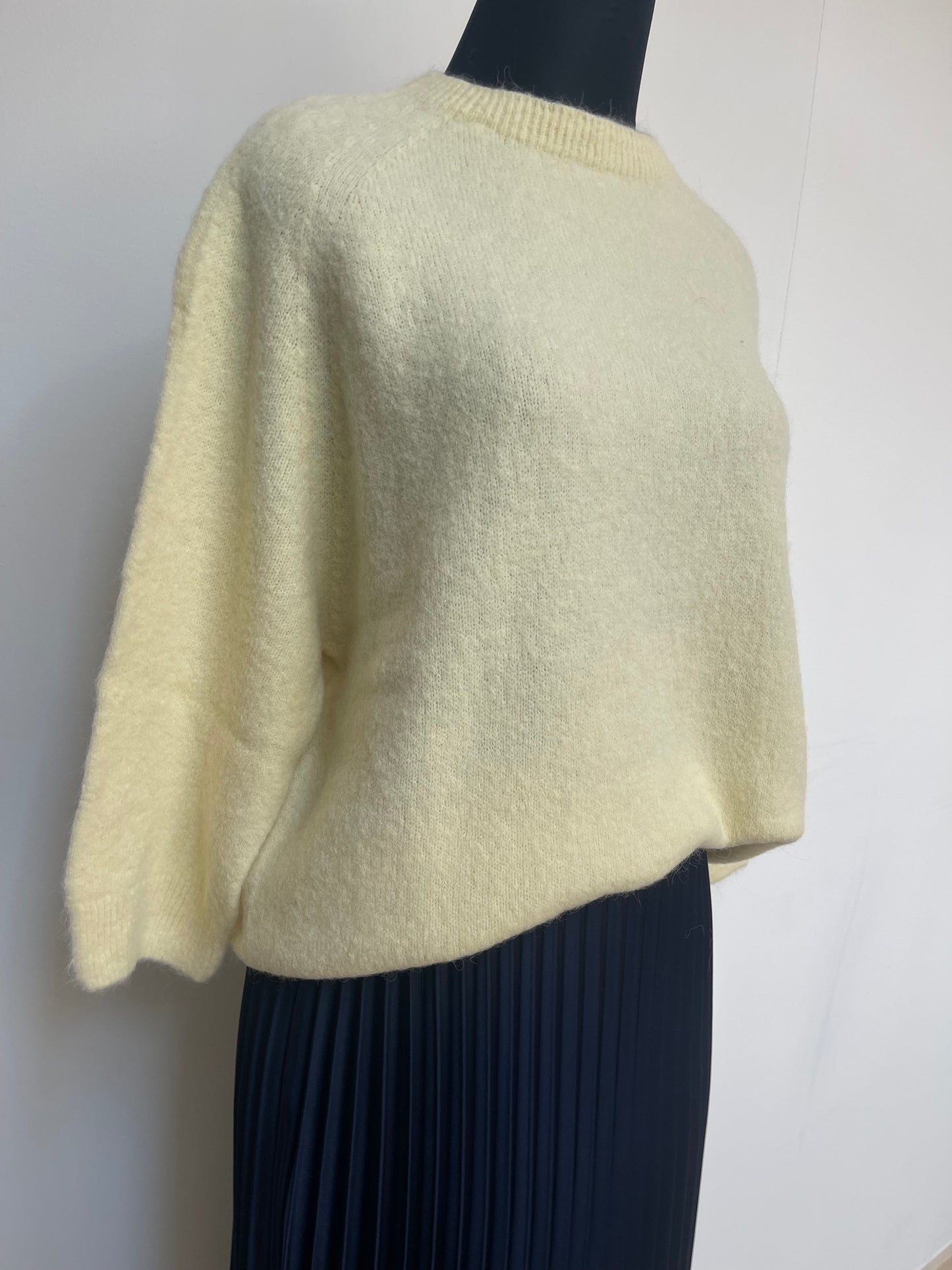 Alpaca Jumper 3/4 Sleeve , butter