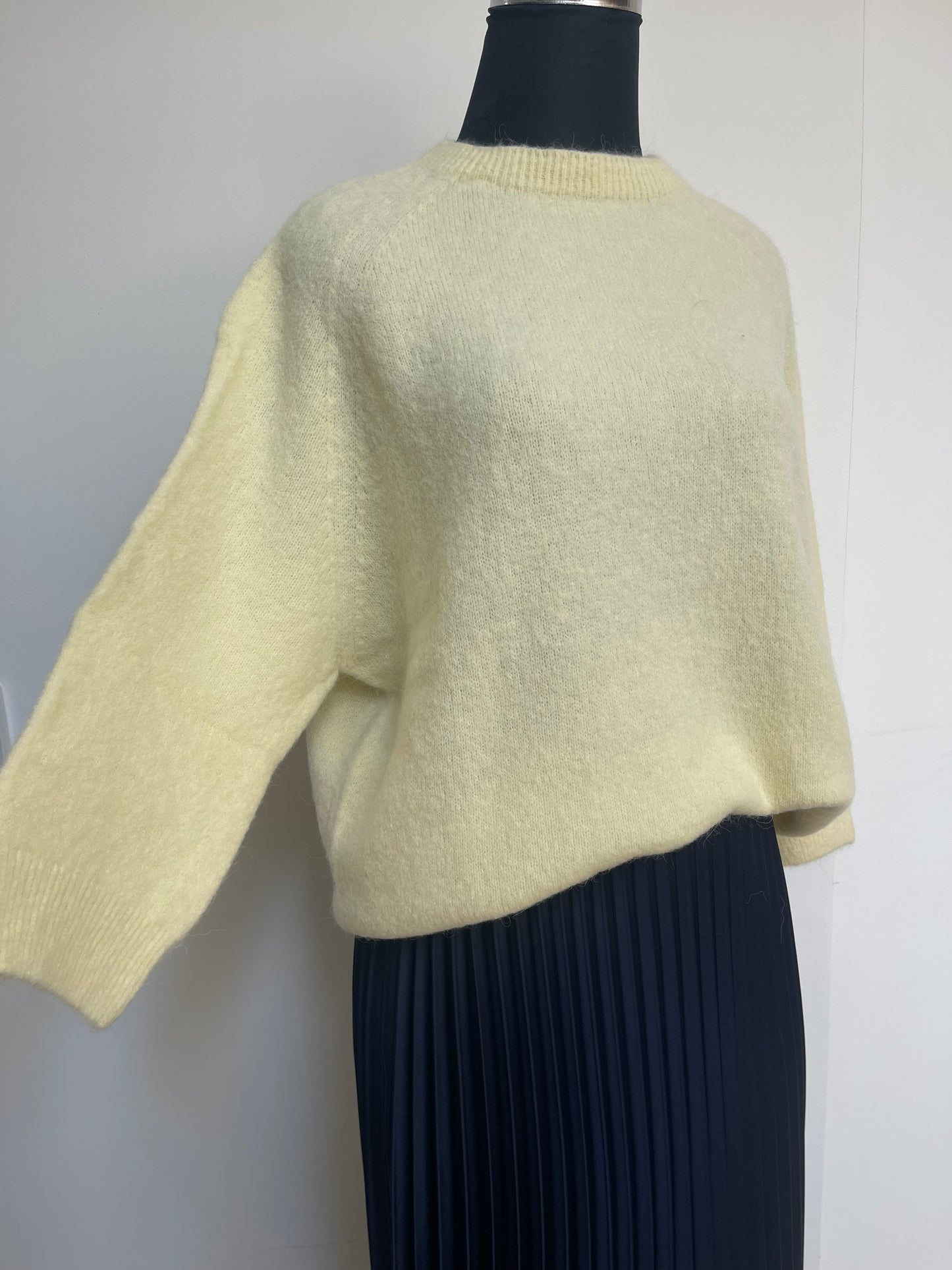Alpaca Jumper 3/4 Sleeve , butter
