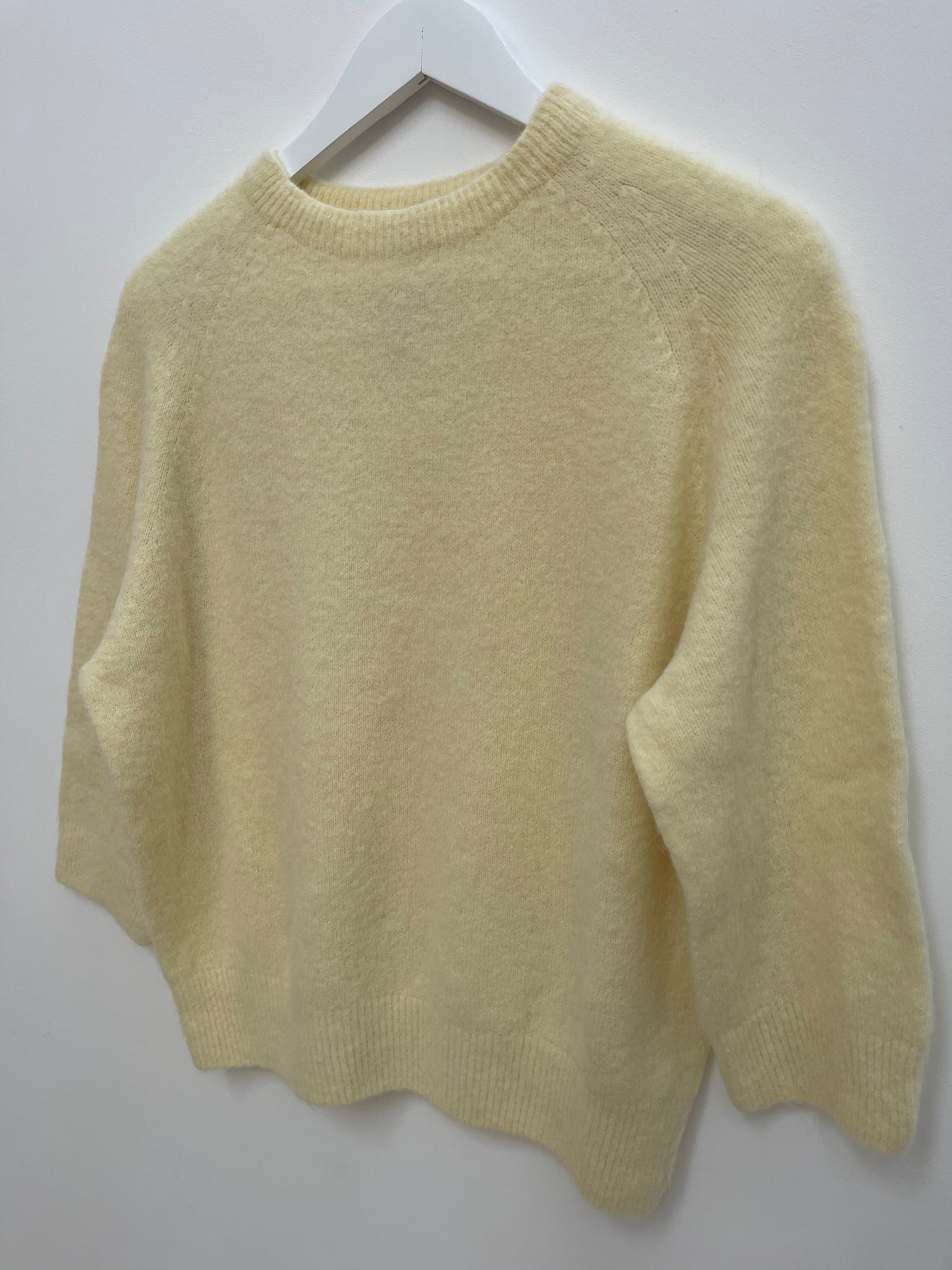 Alpaca Jumper 3/4 Sleeve , butter