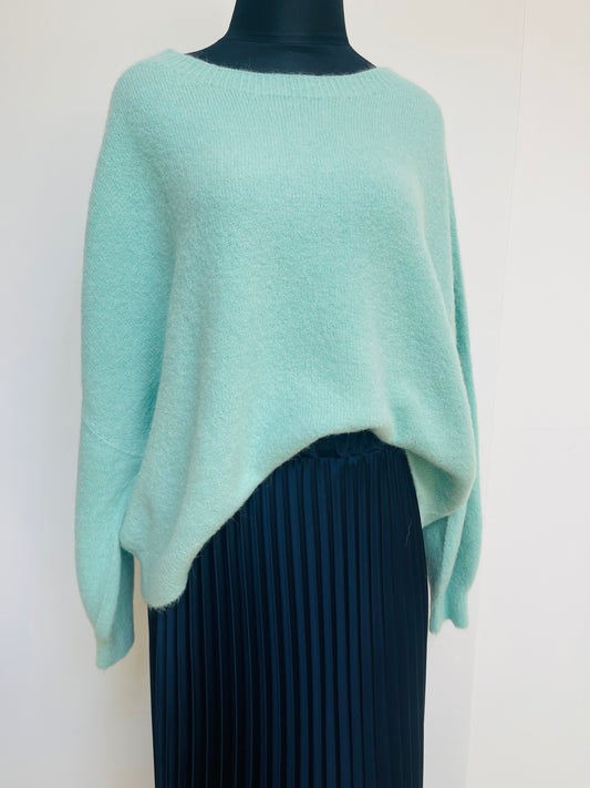 Alpaca Jumper Long Sleeve , mint green