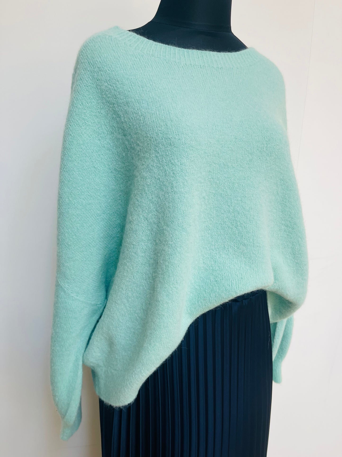 Alpaca Jumper Long Sleeve , mint green