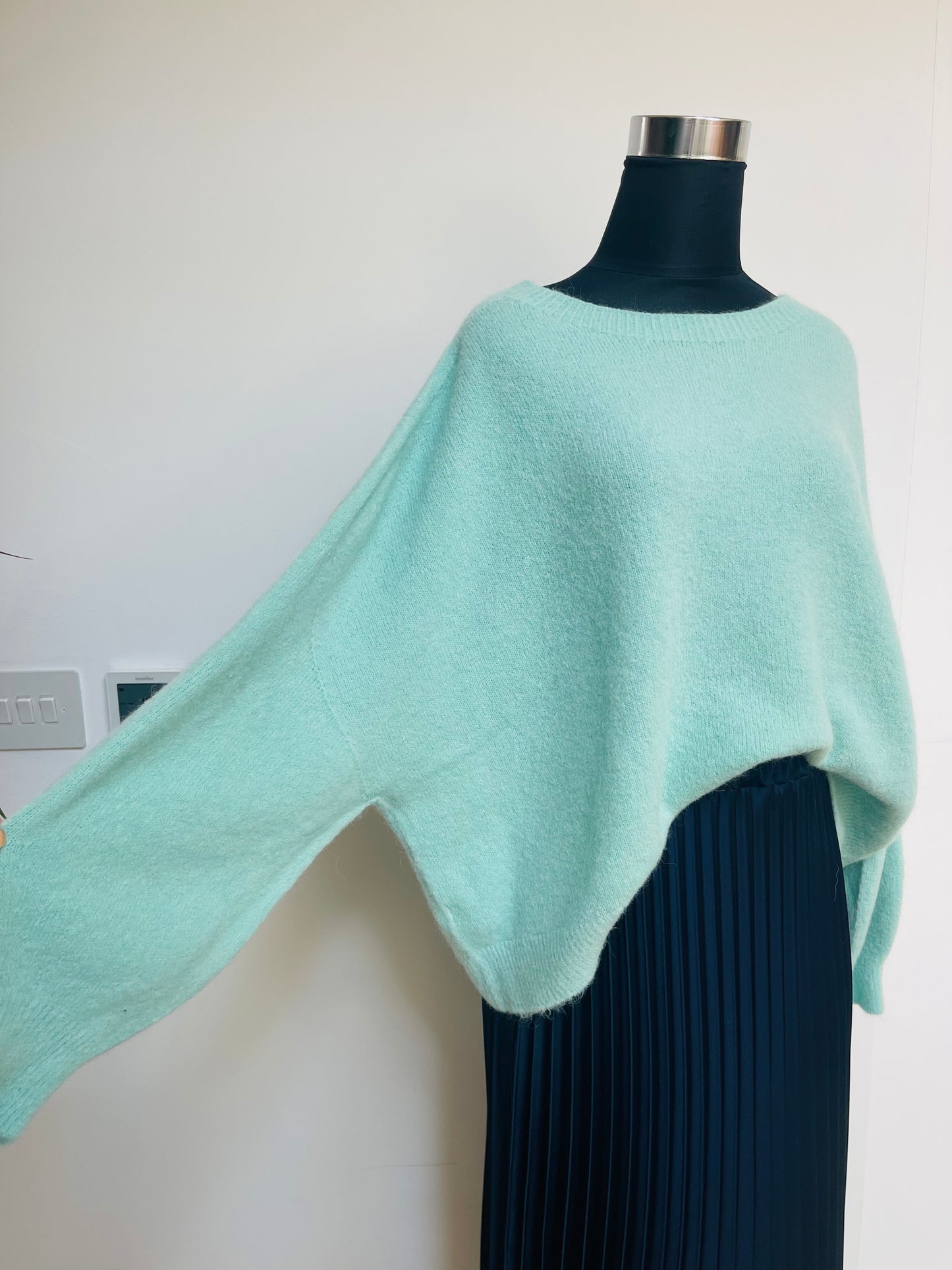 Alpaca Jumper Long Sleeve , mint green