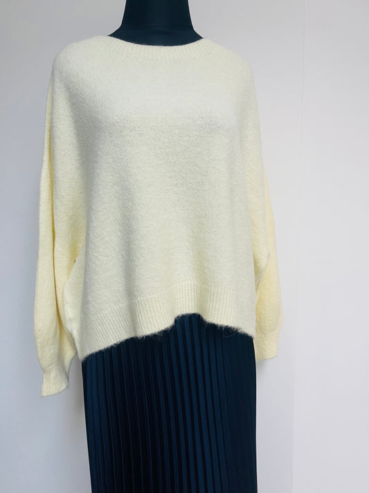 Alpaca Jumper Long Sleeves , butter