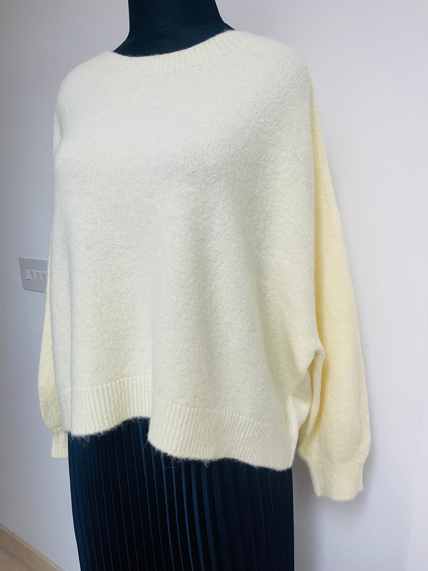Alpaca Jumper Long Sleeves , butter
