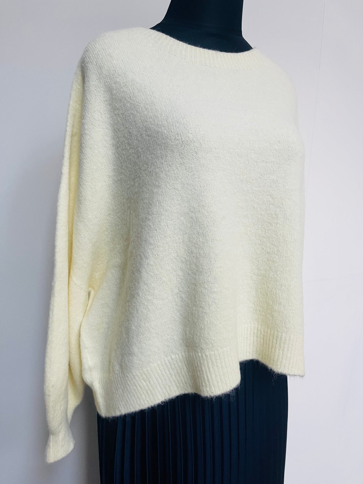 Alpaca Jumper Long Sleeves , butter