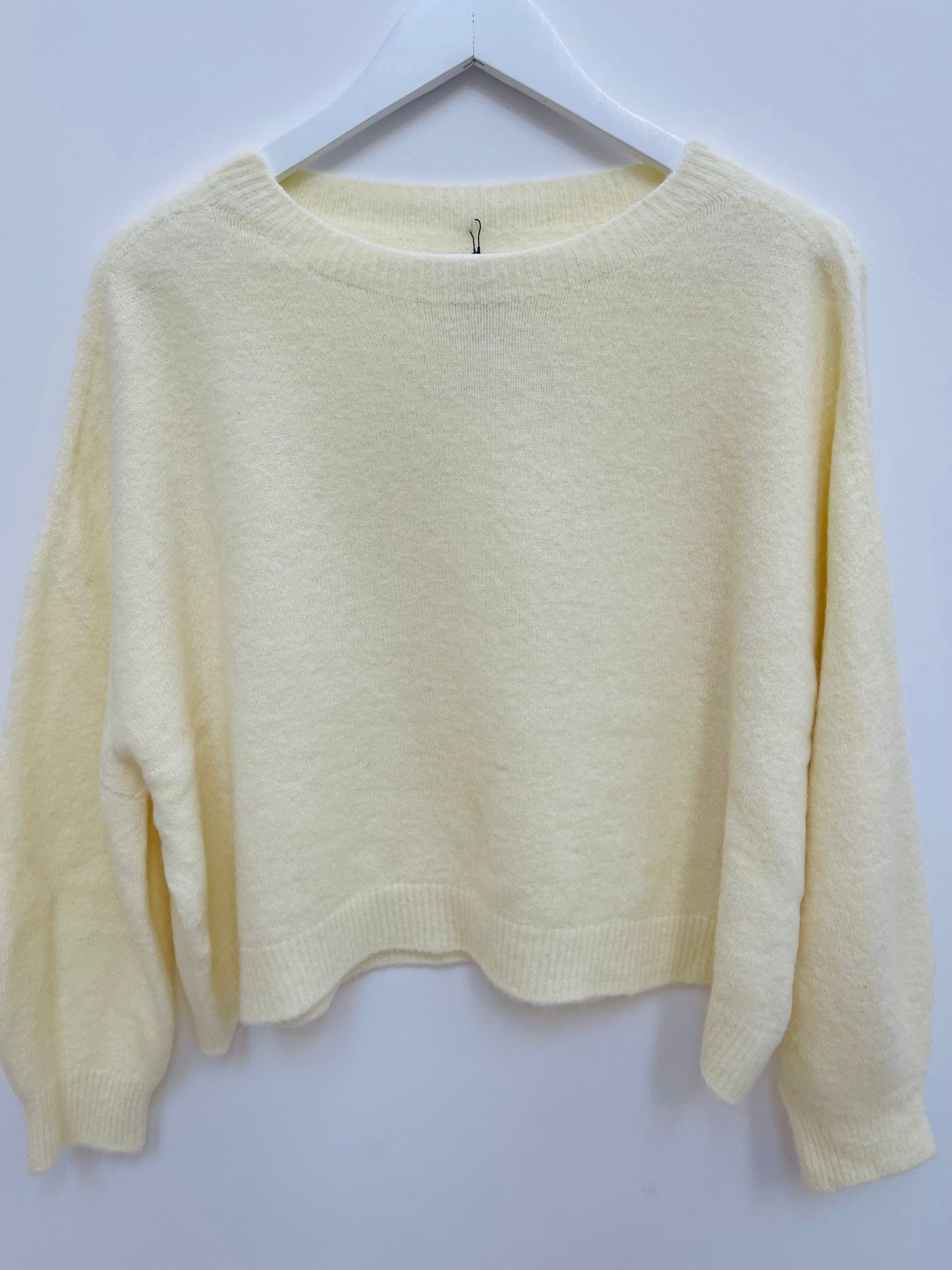 Alpaca Jumper Long Sleeves , butter