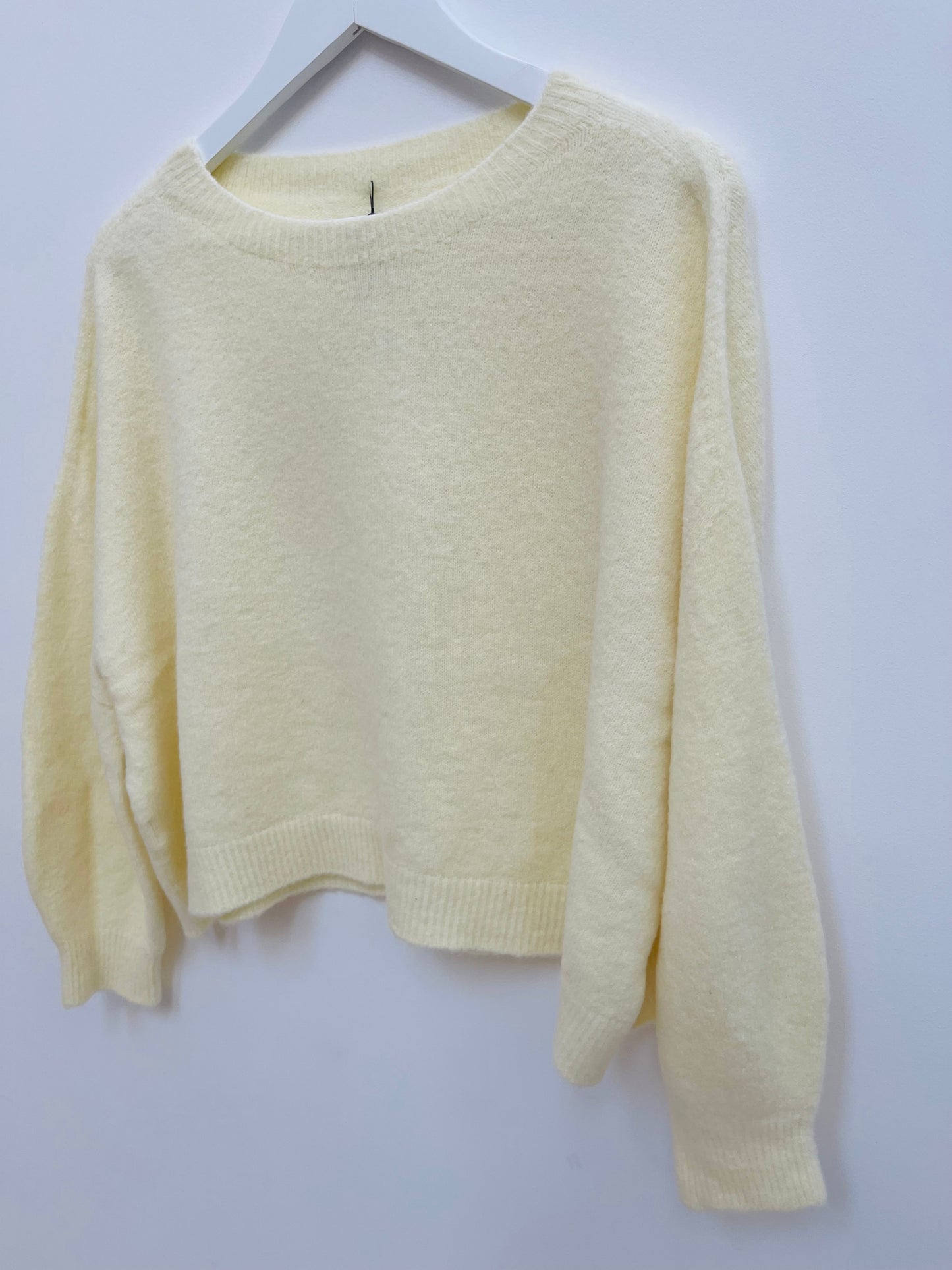 Alpaca Jumper Long Sleeves , butter