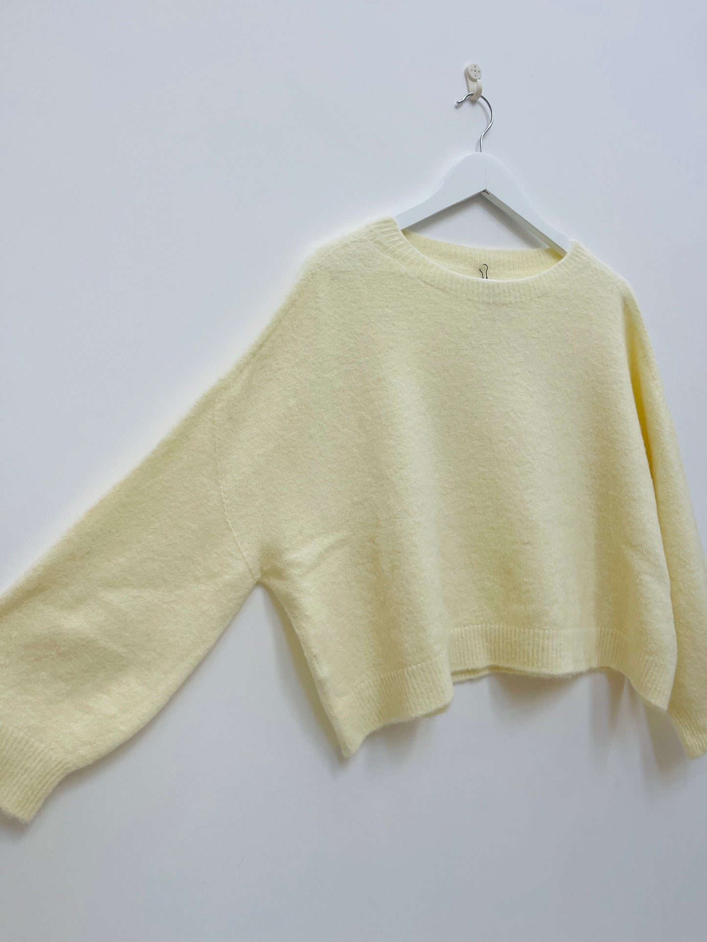 Alpaca Jumper Long Sleeves , butter