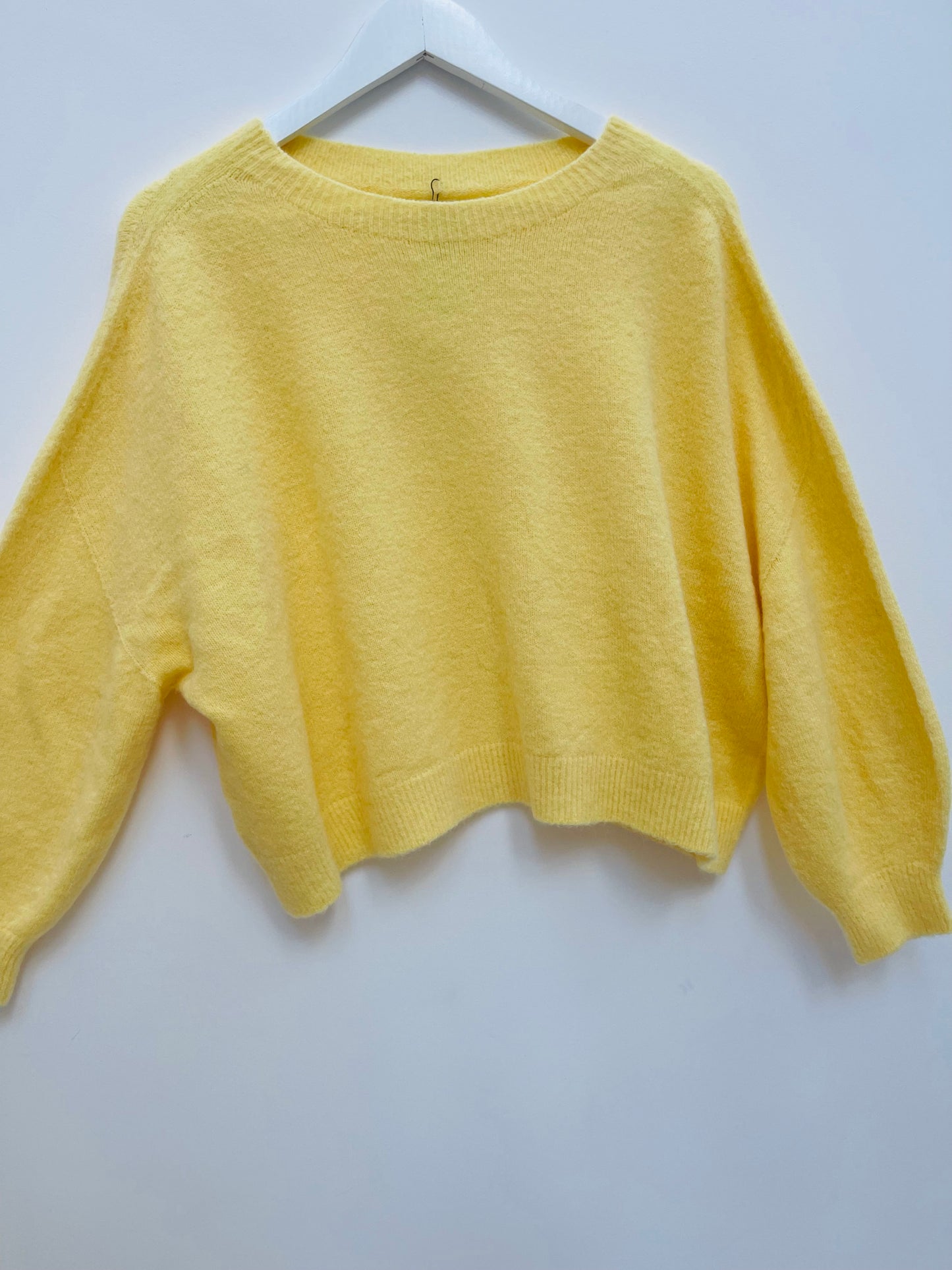 Alpaca Jumper Long Sleeves , lemon