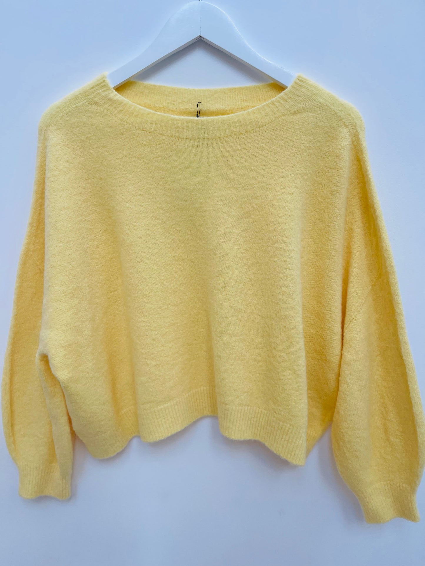 Alpaca Jumper Long Sleeves , lemon