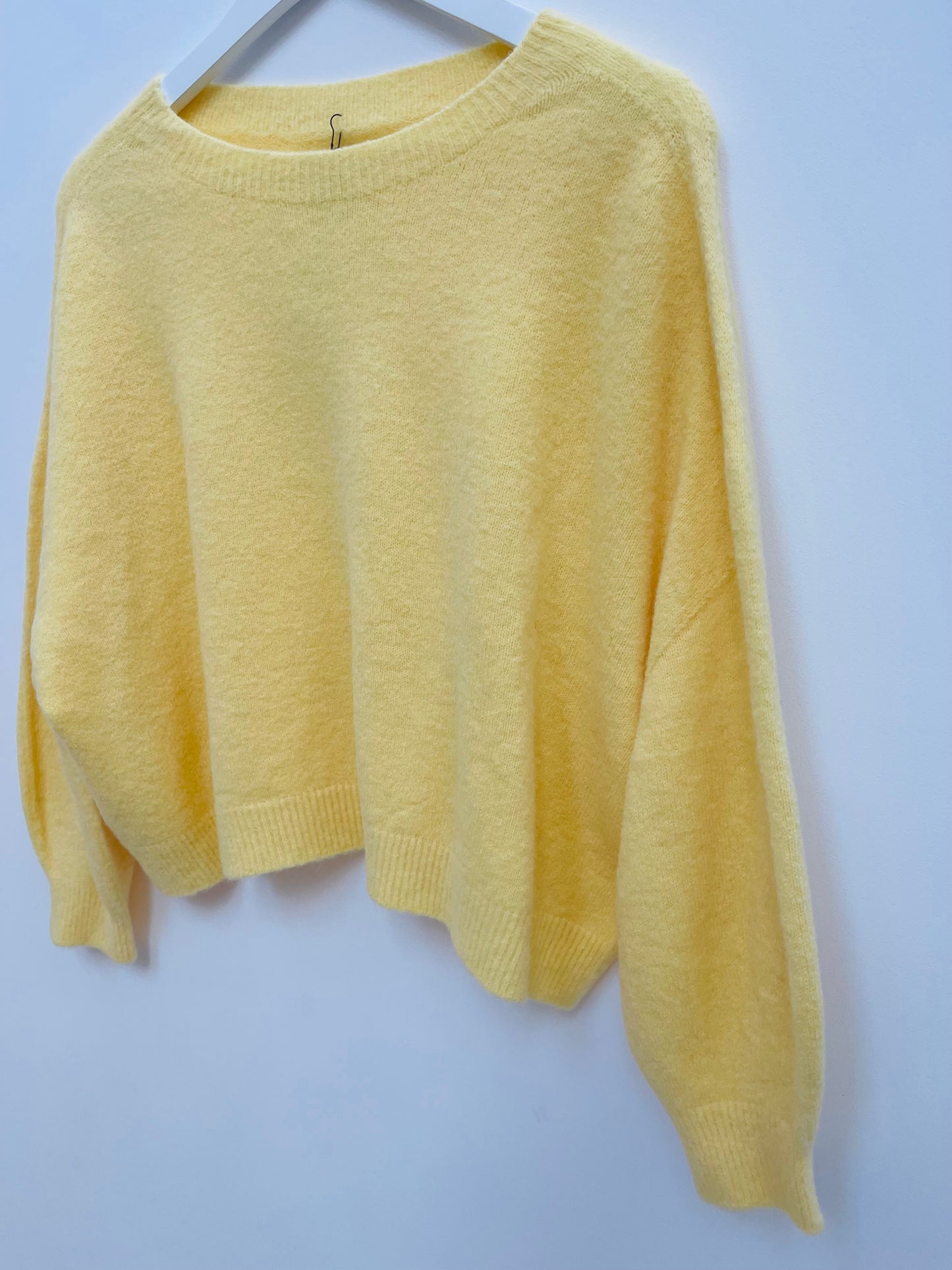 Alpaca Jumper Long Sleeves , lemon