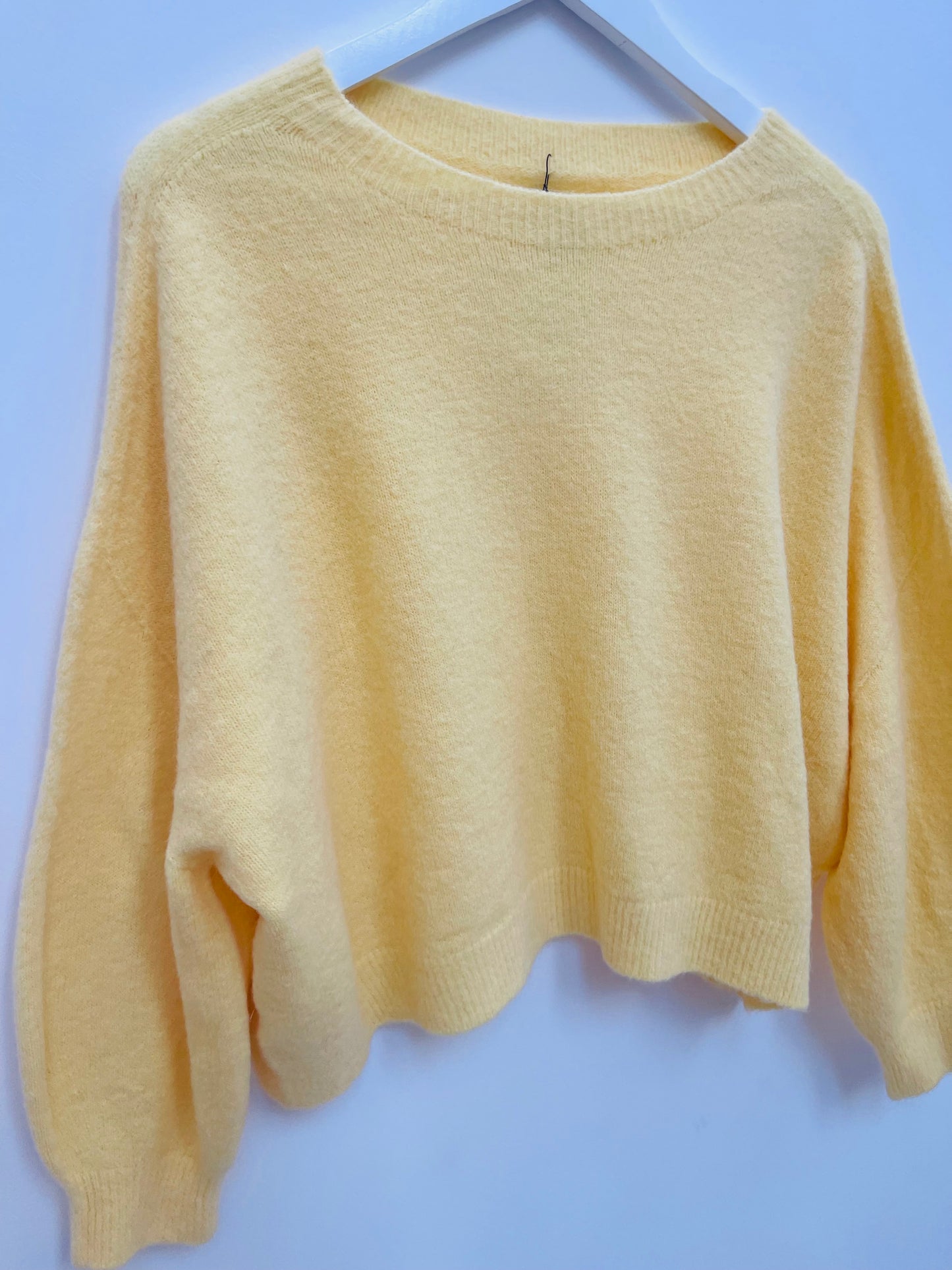 Alpaca Jumper Long Sleeves , lemon