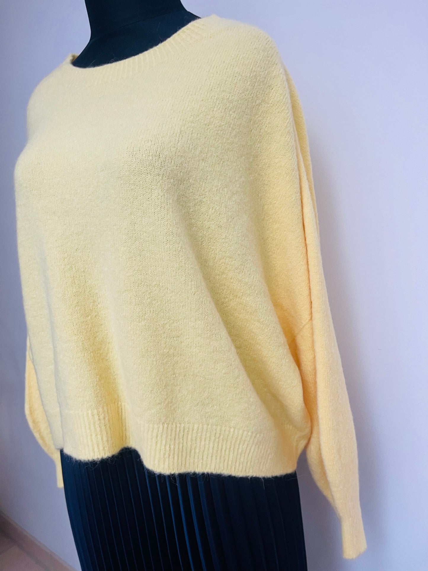 Alpaca Jumper Long Sleeves , lemon
