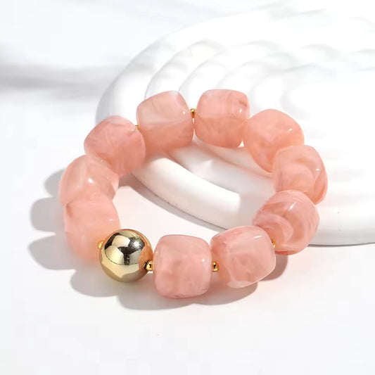 Acrylic Beaded Chuncy Bracelet