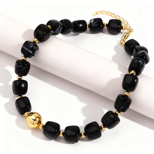 Acrylic Beaded Chunky Necklace