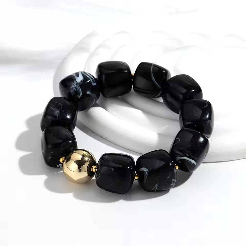 Acrylic Beaded Chunky Bracelet