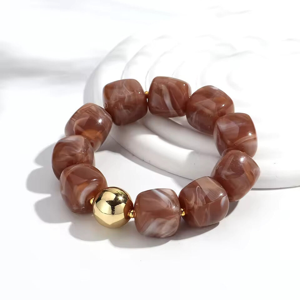Acrylic Beaded Chunky Bracelet