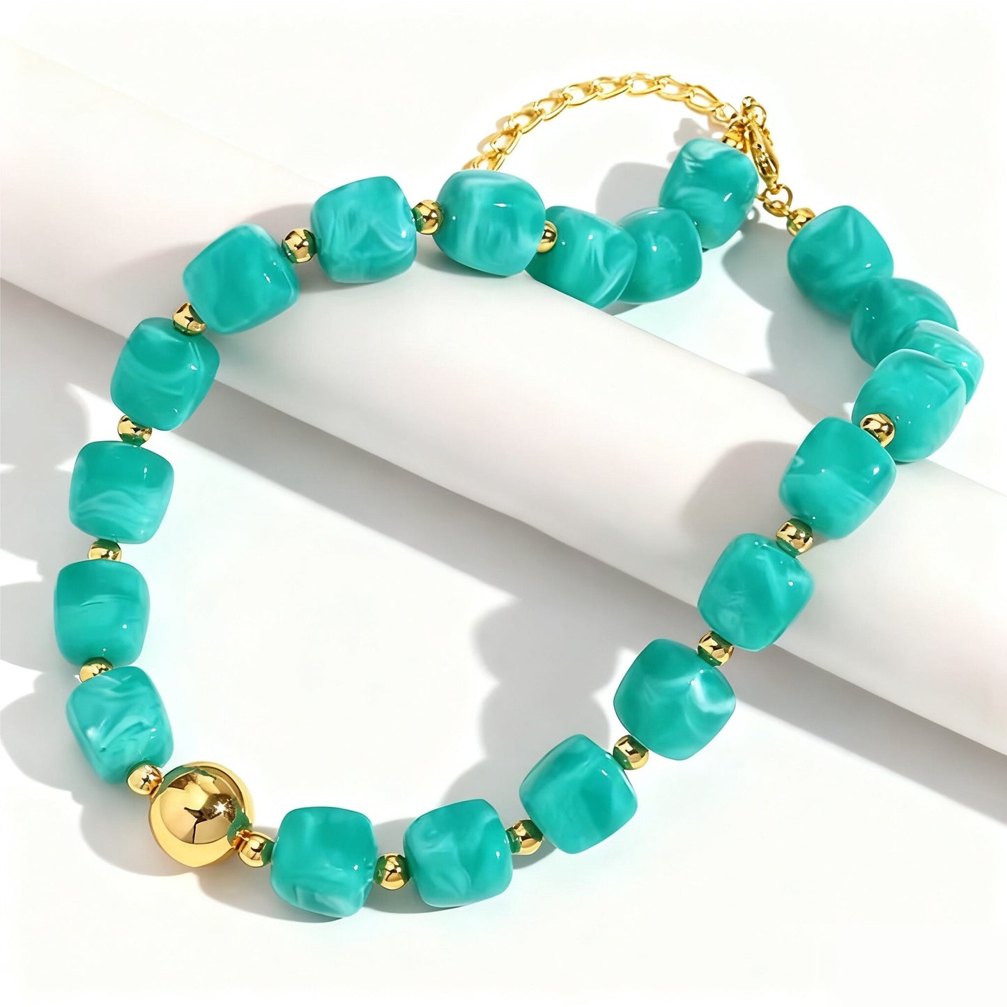 Acrylic Beaded Chunky Necklace