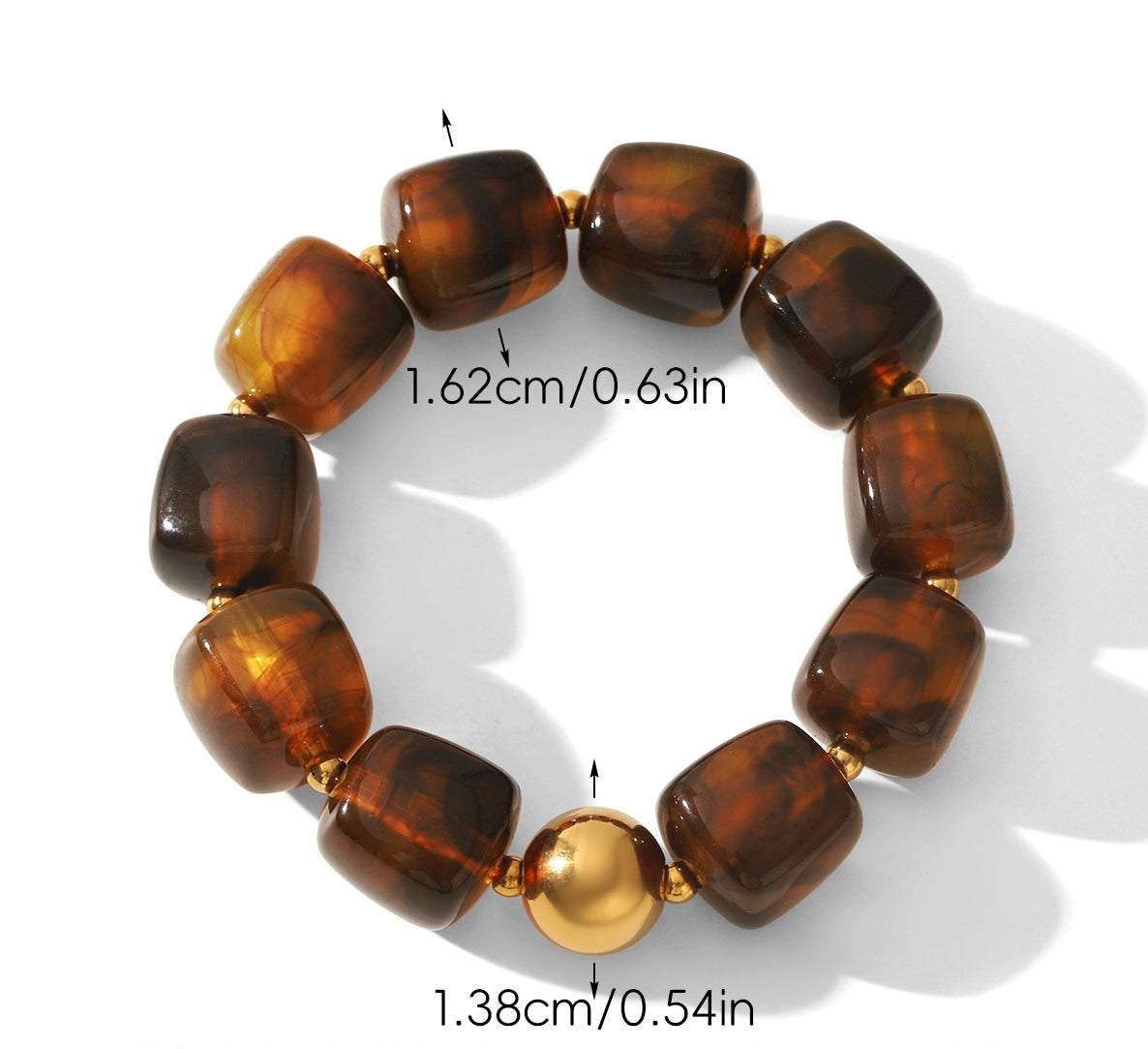 Acrylic Beaded Chunky Bracelet