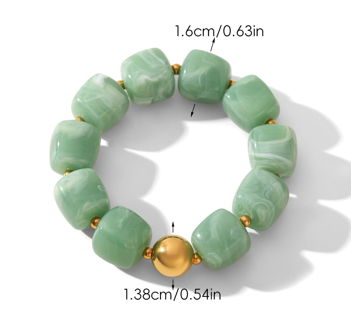 Acrylic Beaded Chunky Bracelet